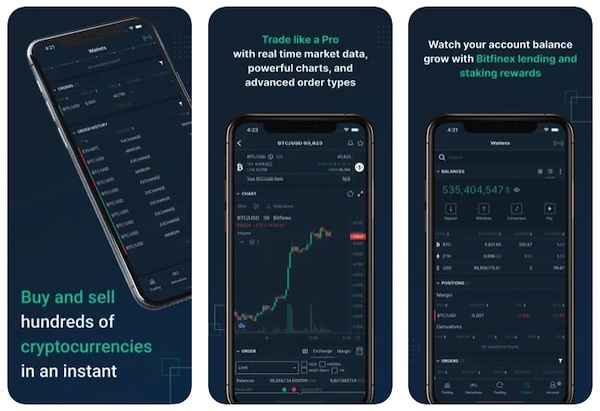 bitfinex kripto para uygulaması