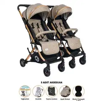 Lorelli Myla Kabin İkiz Bebek Arabası