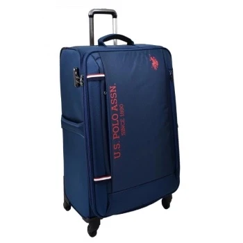 U.s. Polo Assn. Valiz Büyük Boy Lacivert Kumaş Valiz