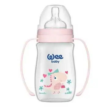 Wee Baby 250 Ml Klasik Plus Geniş Ağızlı Kulplu Pp Biberon  