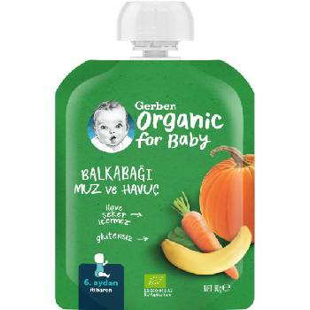 Gerber Organik Muzlu Havuçlu Bal Kabağı Bebek Maması