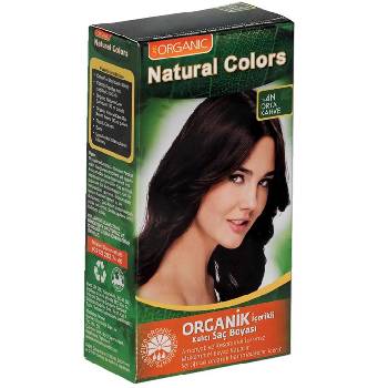 Organic Natural Colors 4N Orta Kahve Saç Boyası