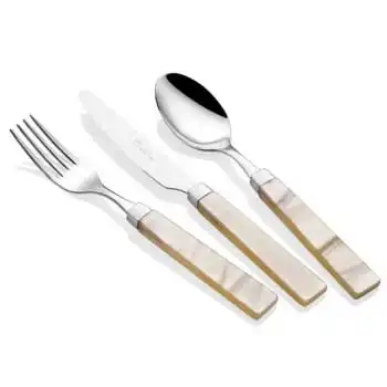 Rivadossi Charme krem 75 Parça Çatal Kaşık Bıçak Seti
