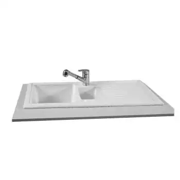 VitrA 4081B003-0379 Tezgah Üstü Mutfak Eviyesi