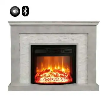 DLC 1800 W Doğal Taş Dekoratif Elektrikli Şömine