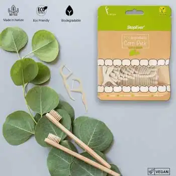 Stopever Biodegradable Corn Pick Diş İpi