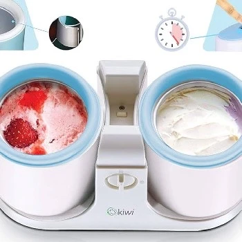 Kiwi 4704 2 Hazneli Dondurma Makinesi