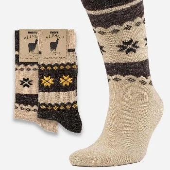 Mısırlı Alpaka 2 Çift M 3097 BK Termal Çorap