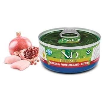 N&D Prime Tavuklu ve Narlı Yavru Konserve Kedi Maması