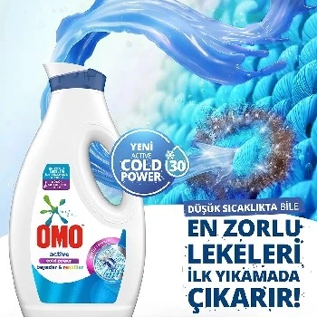 Omo Sıvı Active Fresh Cold Power Çamaşır Deterjanı
