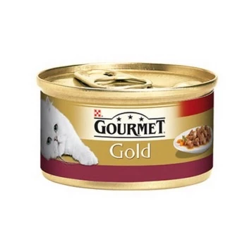 Purina Gourmet Gold With Beef Yetişkin Konserve Kedi Maması