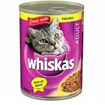 Whiskas Gravy soslu Tavuklu Konserve Kedi Maması