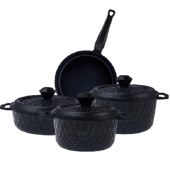 Karaca BioDiamond Döküm 7 Parça Tencere Seti