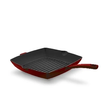 Korkmaz Casta Kırmızı 30 cm Izgara Tava