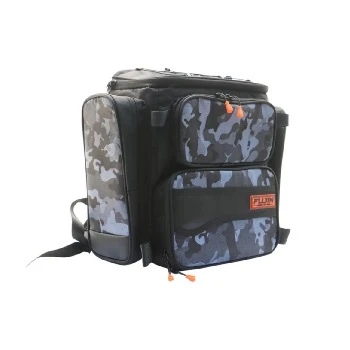 Fujin Black Camo Back Pack Balıkçı Çantası
