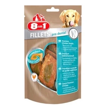 8 in 1 Poch Fillets Pro Dental Nane Aromalı Köpek Ödülü 80gr 