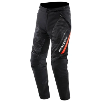 Dainese Drake 2 Super Air Black Ant Red Fluo Tekstil Pantolon
