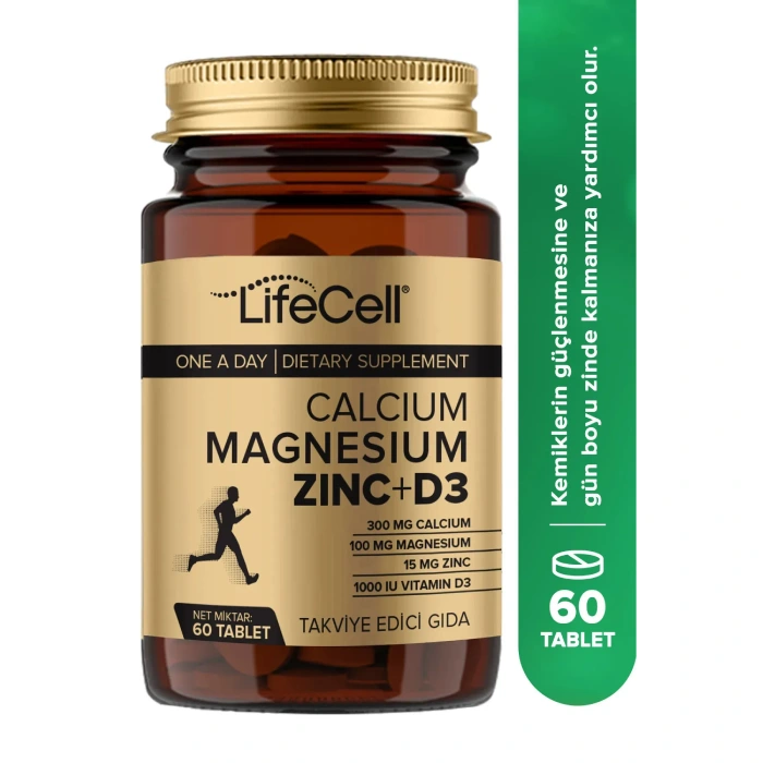Lifecell Calcium Magnesium Zinc D3 60 Tablet